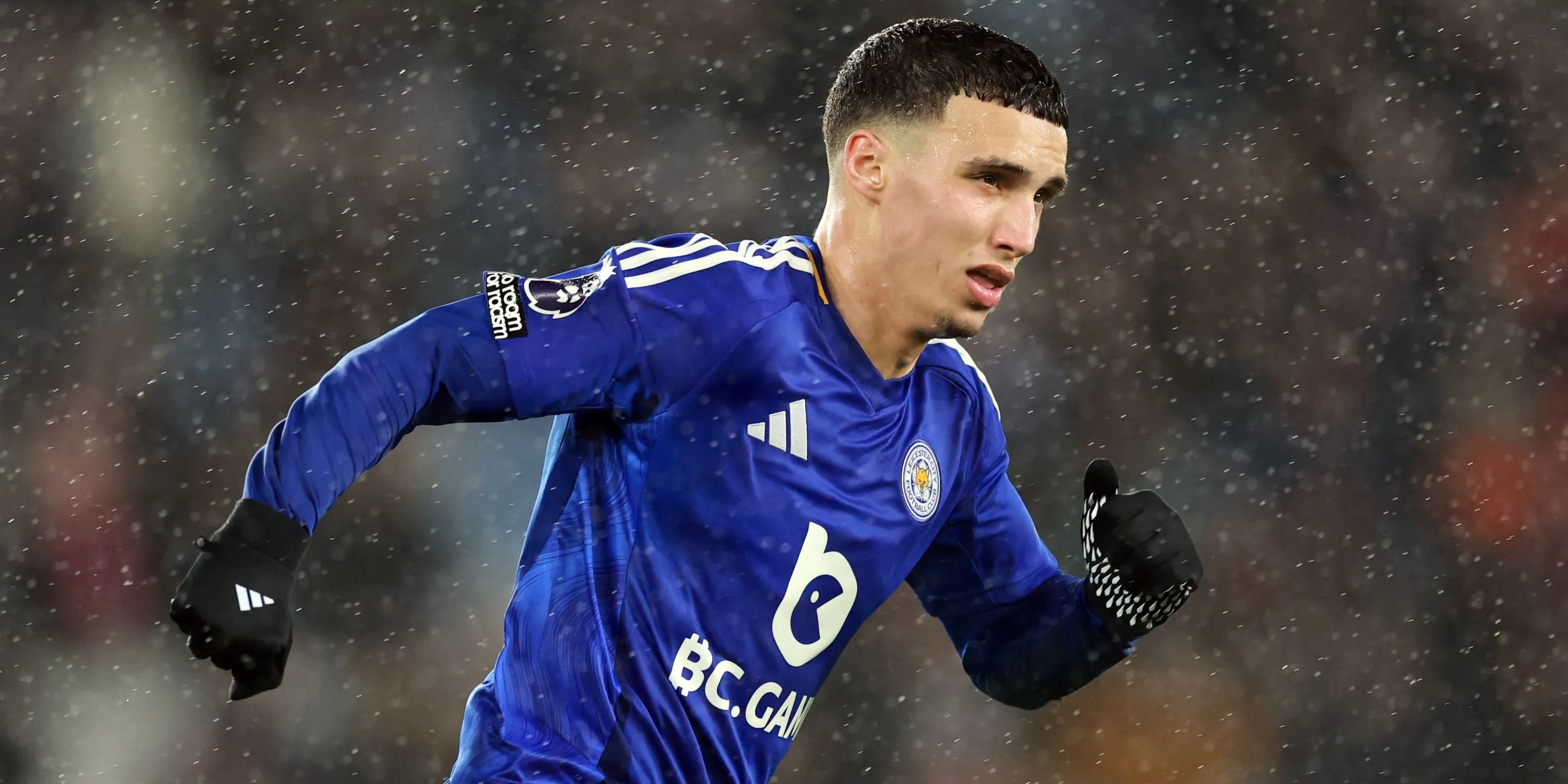 Tiền vệ Bilal El Khannouss trong màu áo Leicester City, mục tiêu của Sunderland