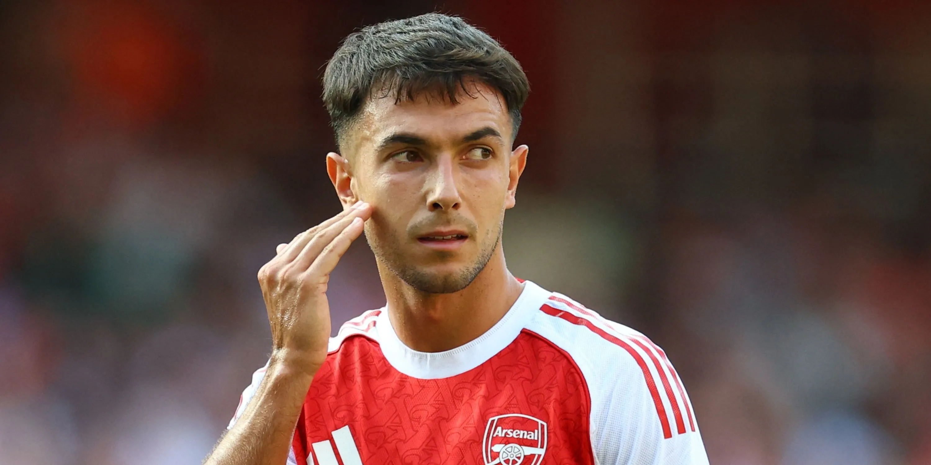 Tiền vệ Martin Zubimendi của Arsenal trong trận đấu
